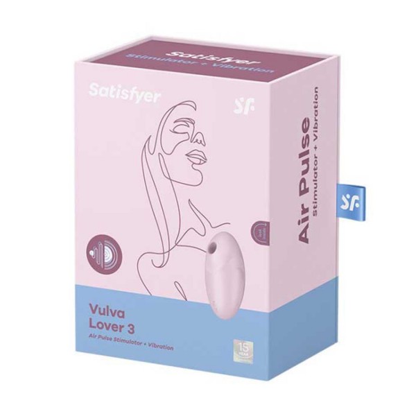 Satisfyer vulva lover 3 air pulse stimulator rosa 1un